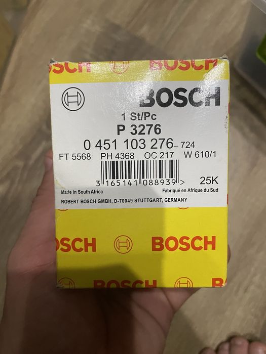 Фільтр масляний BOSCH 0 451 103 276