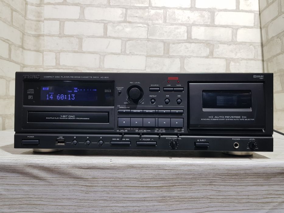 CD-програвач/ Касетна дека TEAC AD-800, USB, б/у