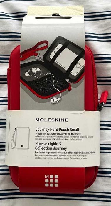 Moleskine Journey Hard Pouch Small – Vermelho – Novo