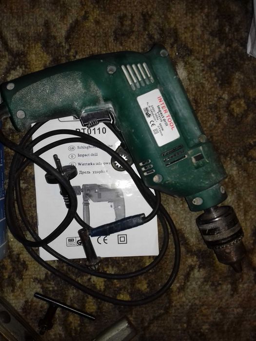 Ручна Дрель Intertool + патрон