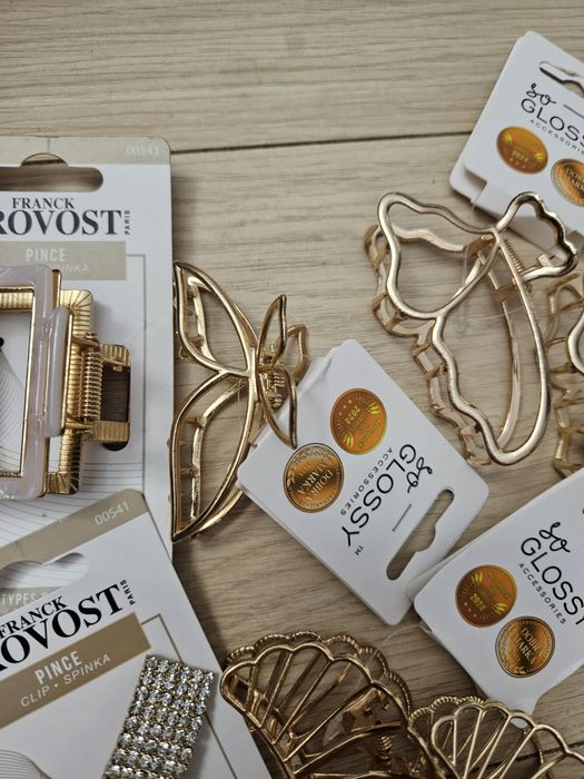 Spinki klamry do włosów metalowe