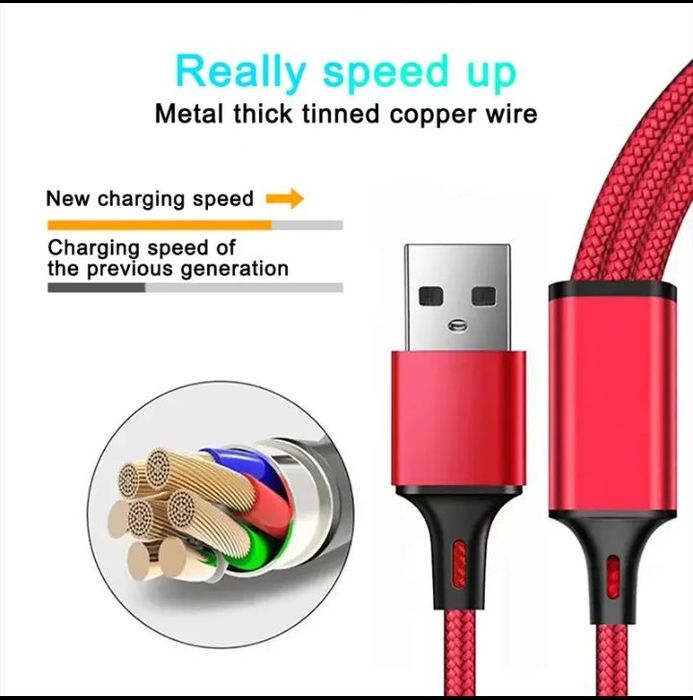 Кабель універсальний  USB, 3,5 А  1,2 м