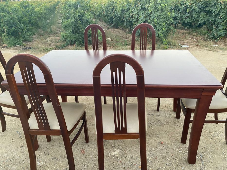 Mesa com 6 cadeiras