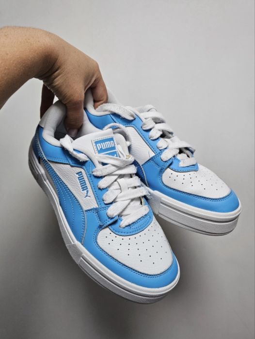 buty puma sneakers 39 bialy niebieski