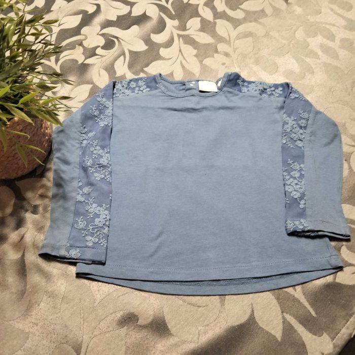 Camisola de manga comprida com bordado - tamanho 2/3 anos