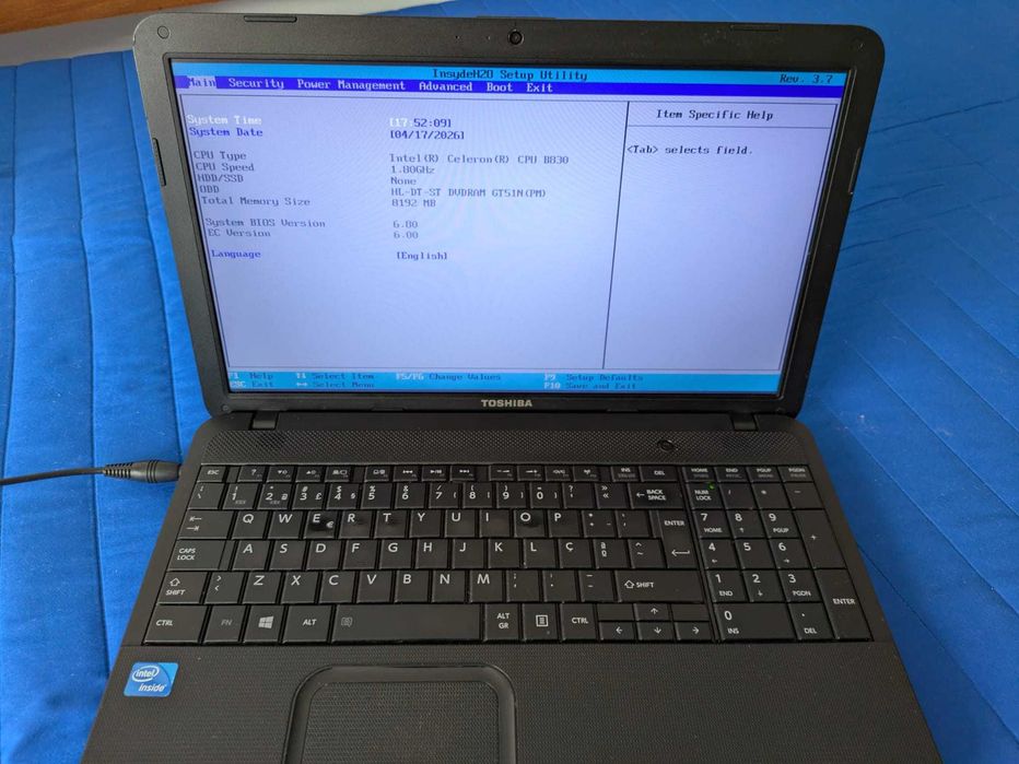 Portatil Toshiba C850-1C3