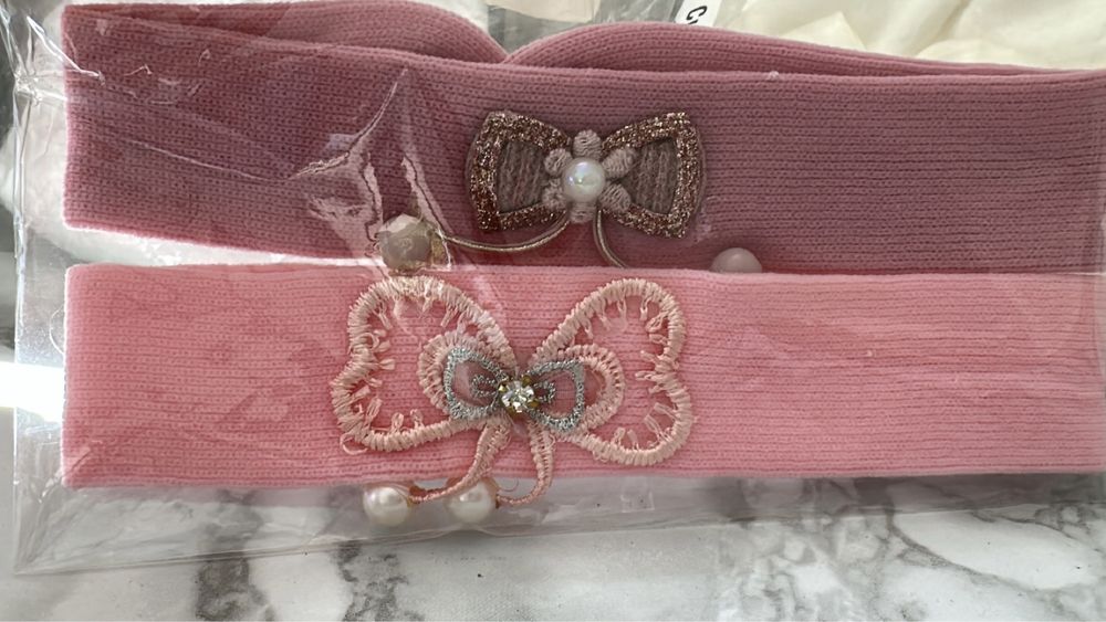 Acessórios de cabelo e gorros para bebés