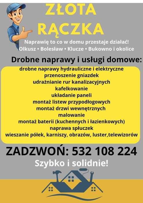 Złota rączka Olkusz i okolice, przetykanie i udrażnianie rur