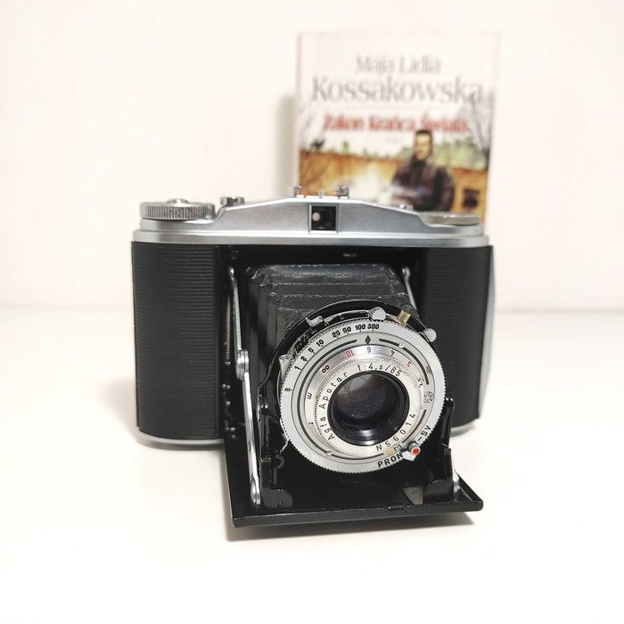 Analogowy aparat mieszkowy AGFA Isolette II lens 85mm 1:4,5 Prontor SV