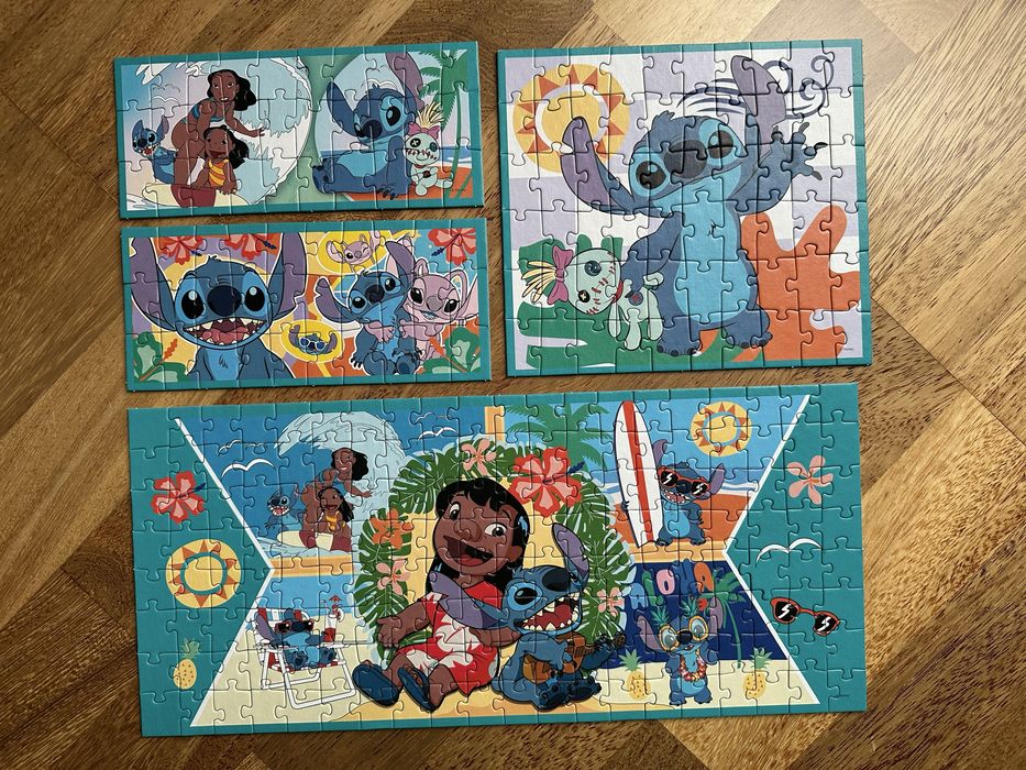 Puzzle Lilo & Stitch aż 4 układanki