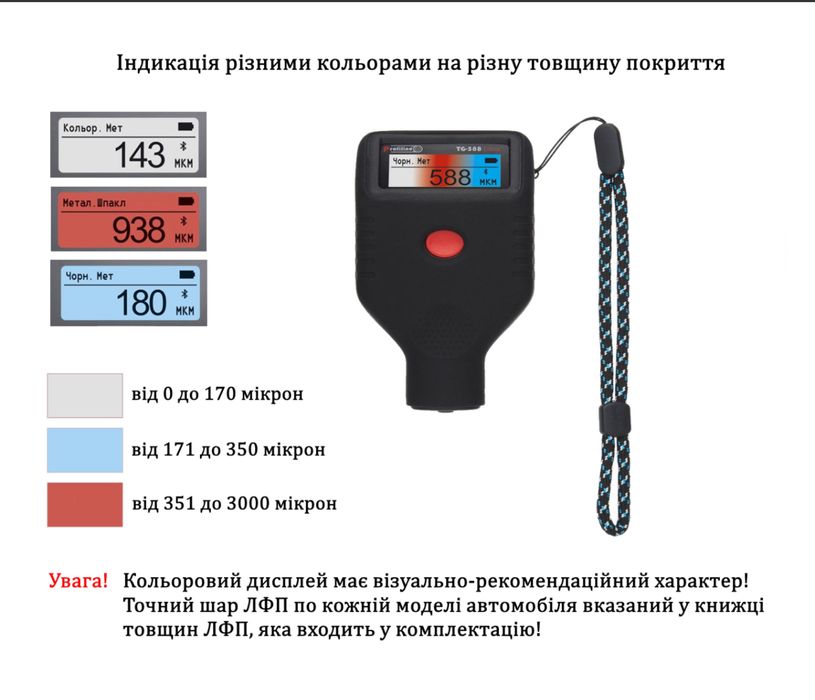 Професійний товщиномір Profiline TG-588 Ultra оренда