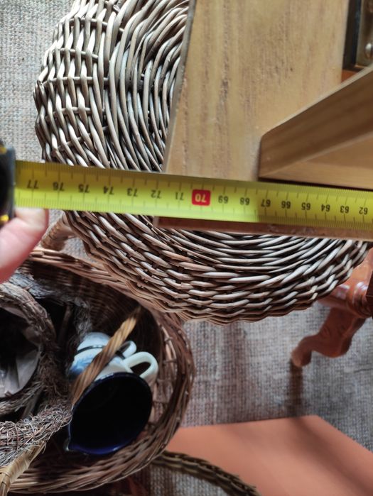 Wieszak ścienny z półką półka vintage retro art deco PRL DDR