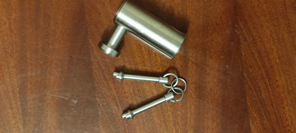 Замок навісний гвинтовий ( нержавіюча сталь)