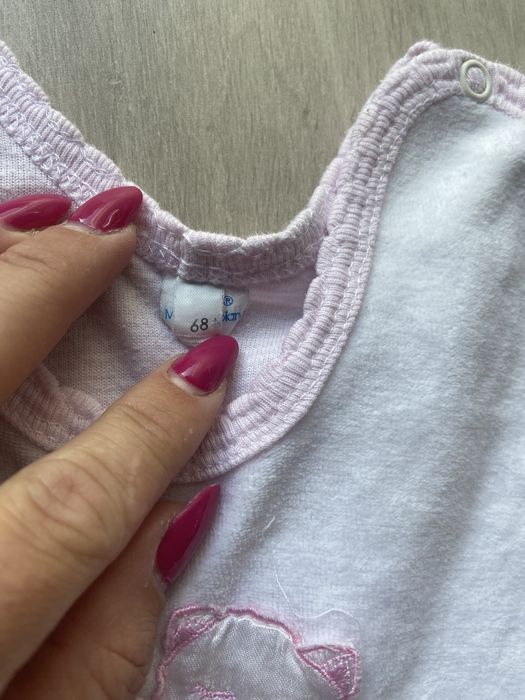 Pajac welurowy polski producent 68 kotek