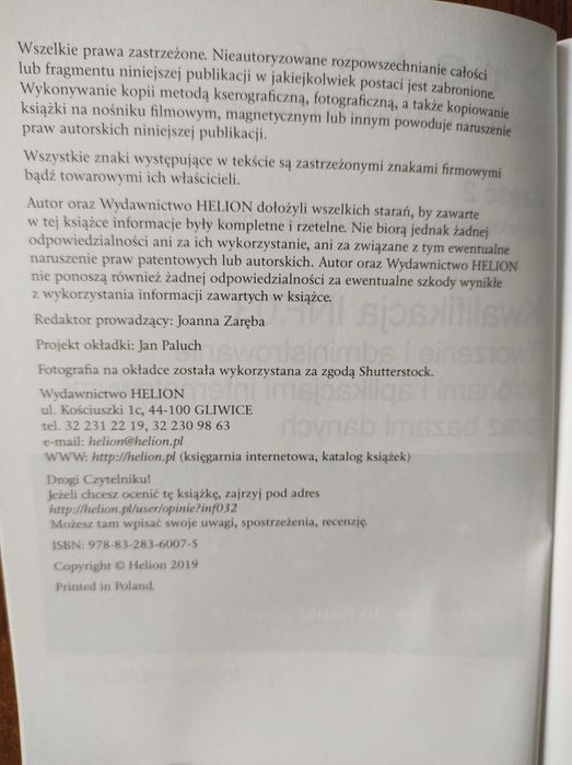 INF.03 Tworzenie i admin. stronami i aplikacjami Cz.2 2019 Helion