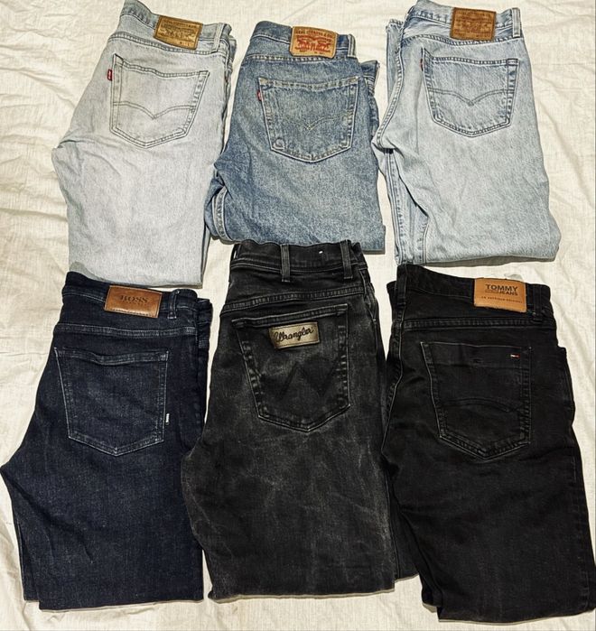 Мужские джинсы Hugo Boss Levi's Tommy Hilfiger Lee Wrangler Slim