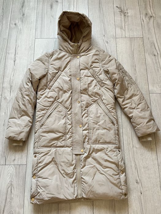 Куртка пальто жіноче Mohito бежеве пуховик