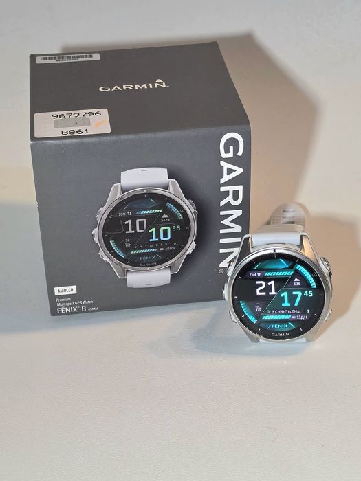 Годинник Garmin Fenix 8 Amoled 43 mm, гармін фенікс 8 амолєд, гармин феникс 8 амолед