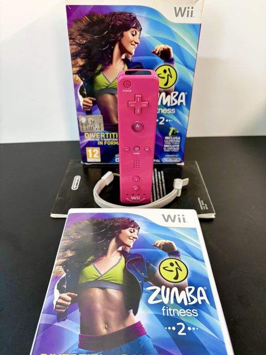 Jogo Zumba 2+ Comando Motion Rosa Wii