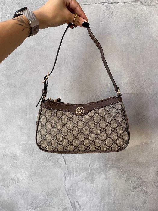 !PREMIUM! Gucci Ophidia Gg Medium Handbag Brown вона сумочка Medium