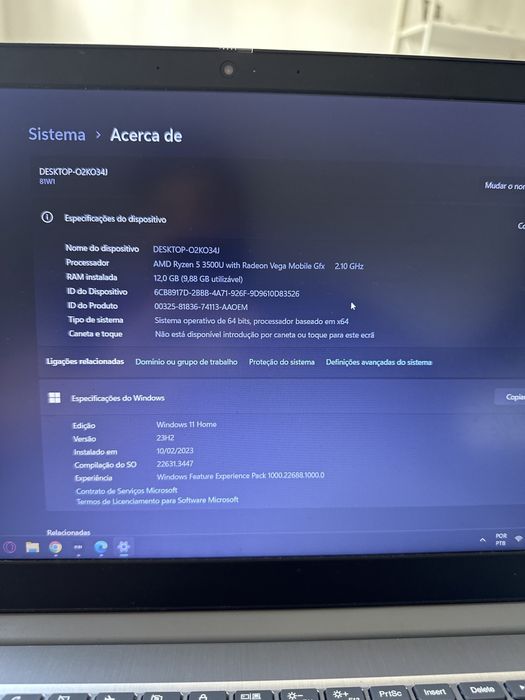 Portatil lenovo ideapad 3