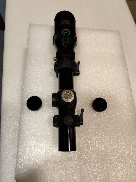 Mira batida Hakko Multi Color Reticle 1–3×20 + aneis Wide