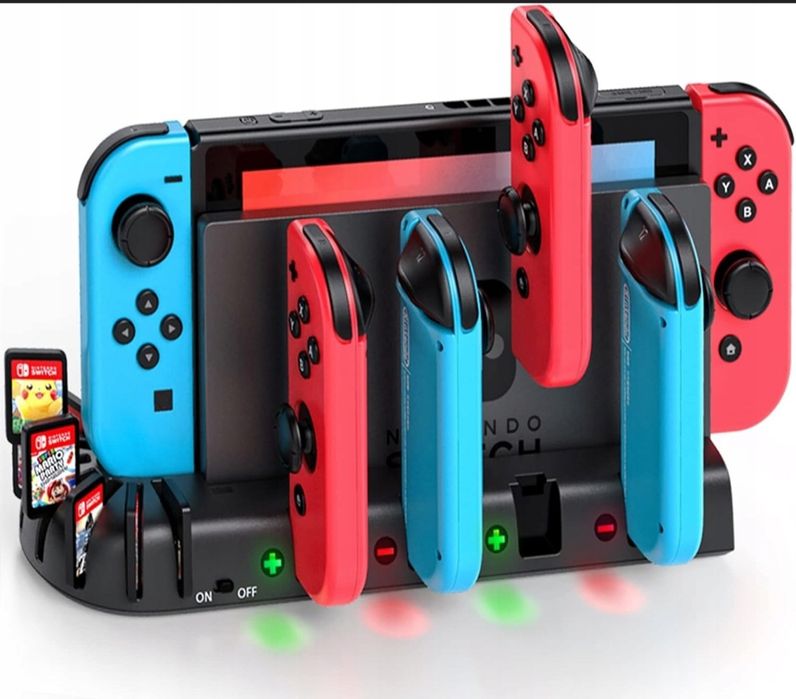 KDD Stacja dokująca ładowarki kompatybilna z Nintendo Switch