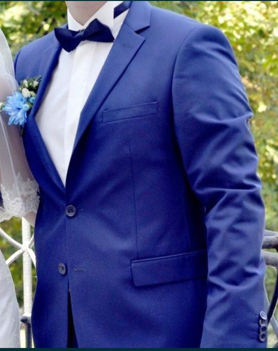 Мужской костюм, синего цвета