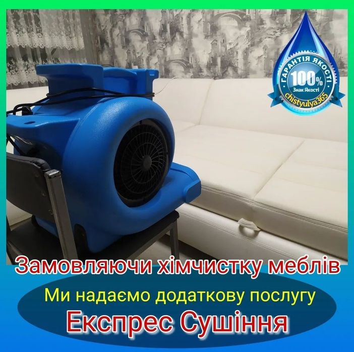 Хімчистка м'яких меблів та килимів
