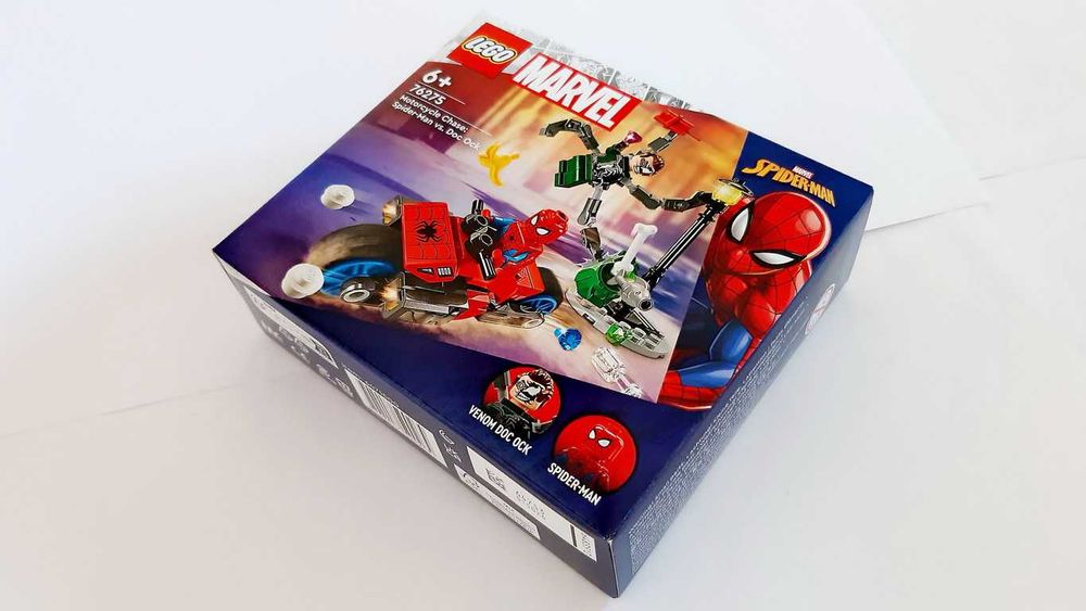 LEGO Marvel 76275 Motorcycle Chase Spider-Man vs Doc Ock selado
