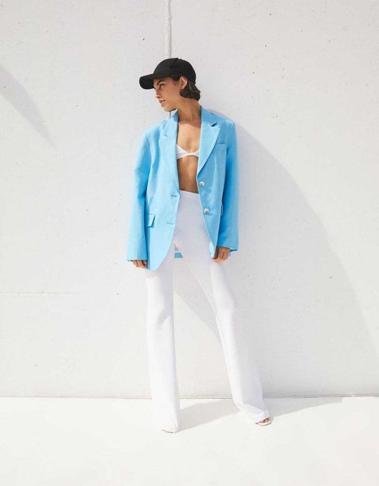 Новий лляний жакет Bershka / льняной пиджак