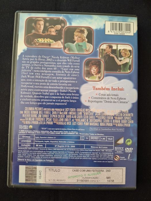 DVD Casei com uma feiticeira.*