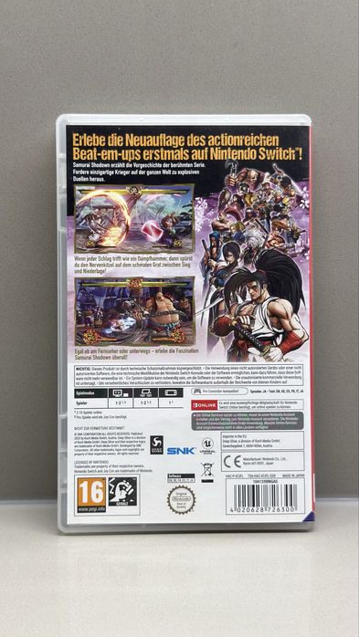 Samurai Shodown Nintendo Switch — Edição Física
