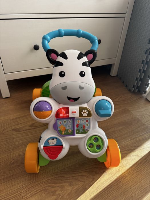 Pchacz jezdzik fisher price zebra