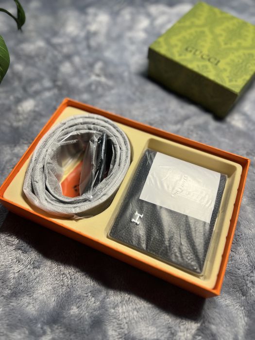 Набір гаманець + ремінь Hermes