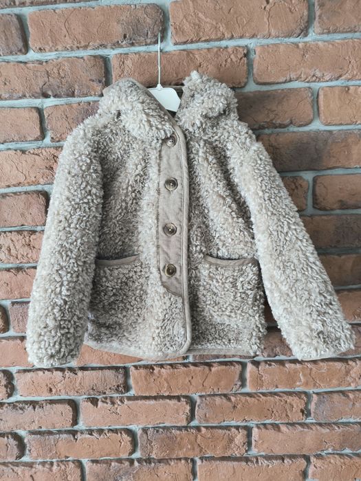 Świetny kożuszek kurtka baranek miś kurteczka wdzianko płaszczyk Zara