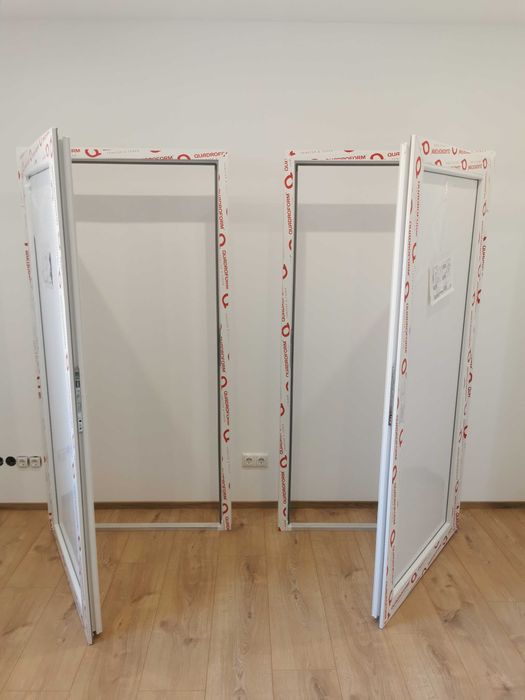 Drzwi 100x200 Zewnętrzne PVC PCV Plastikowe Ocieplane Dostawa