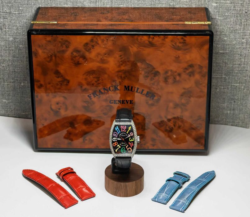 Жіночий золотий годинник Franck Muller 5850 Automatic Color Dream