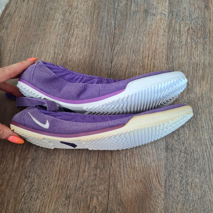 Nike baleriny balerinki sportowe buty r 37 nowe ale z wadą fioletowe