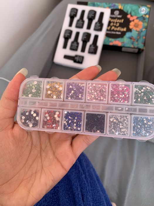 Kit unhas de gel, verniz