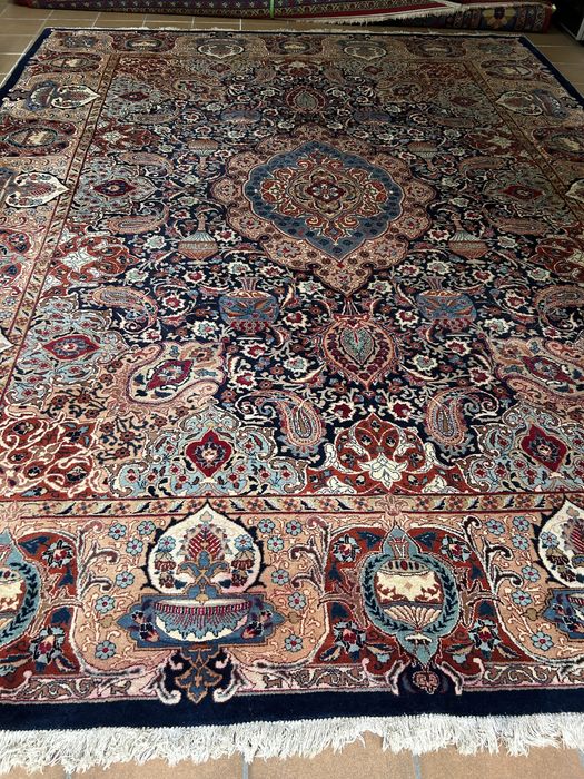 Tapete oriental XXL, Original,feito à mao em pura lã,lavado 390x305