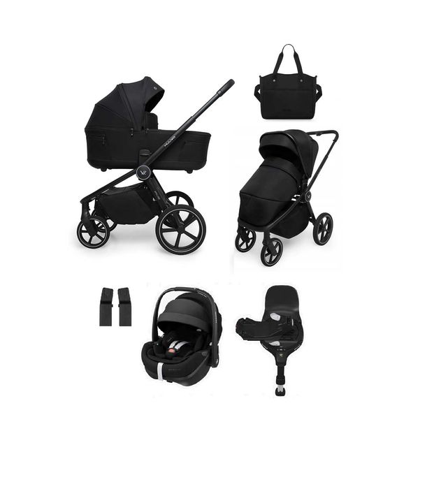 Zestaw 4w1 Muuvo Five Classic Black MaxiCosi Pebble 360 PRO2 baza 360
