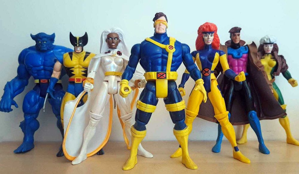 Figuras X-MEN [25cm Altura] Edição de Luxo [Cyclops, Storm, Wolverine, Rogue, Beast, Jean Grey, Gambit]