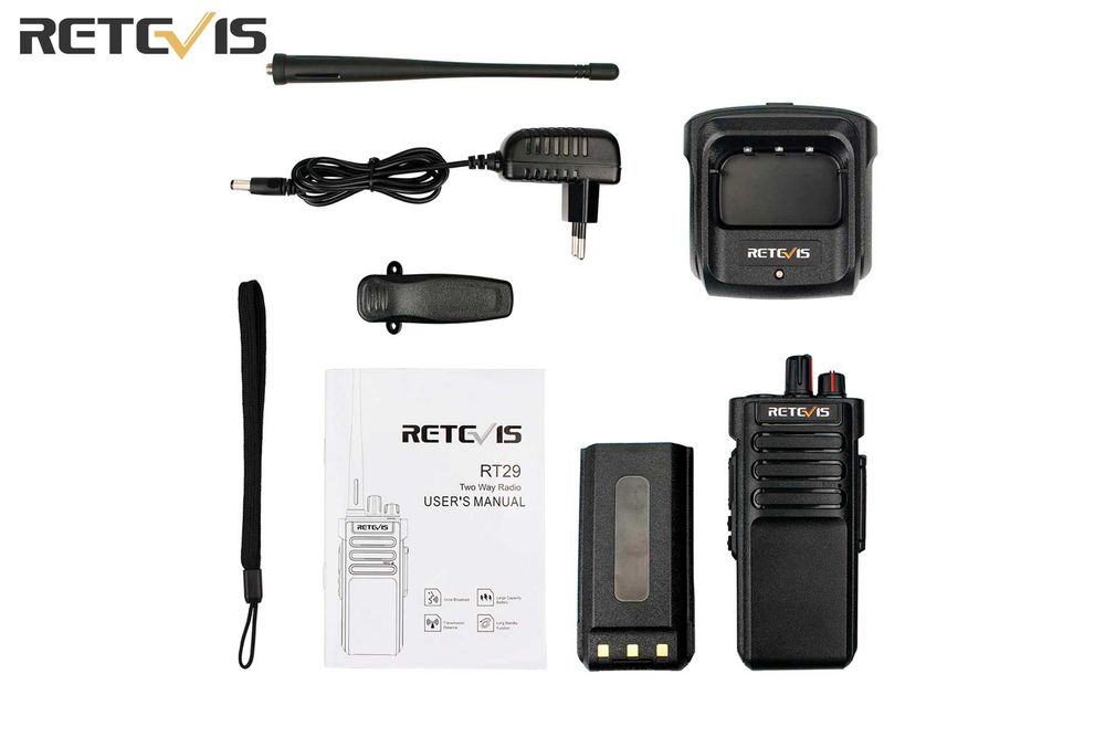 Rádio Profissional Retévis RT29 VHF ou UHF Waterproof