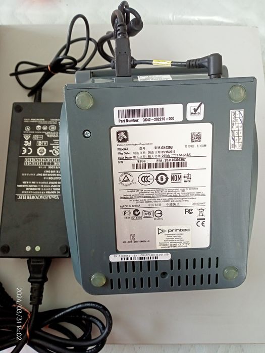 Принтер для етикеток стікерів Zebra GK420d