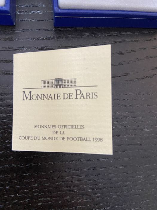 Colecão de moedas prata proof Mundial de futebol França 98