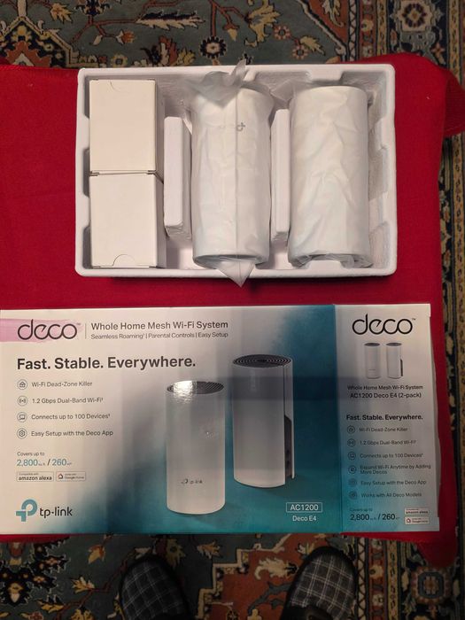 Repetidor Wifi mesh TP-link AC1200 E4 duas unidades