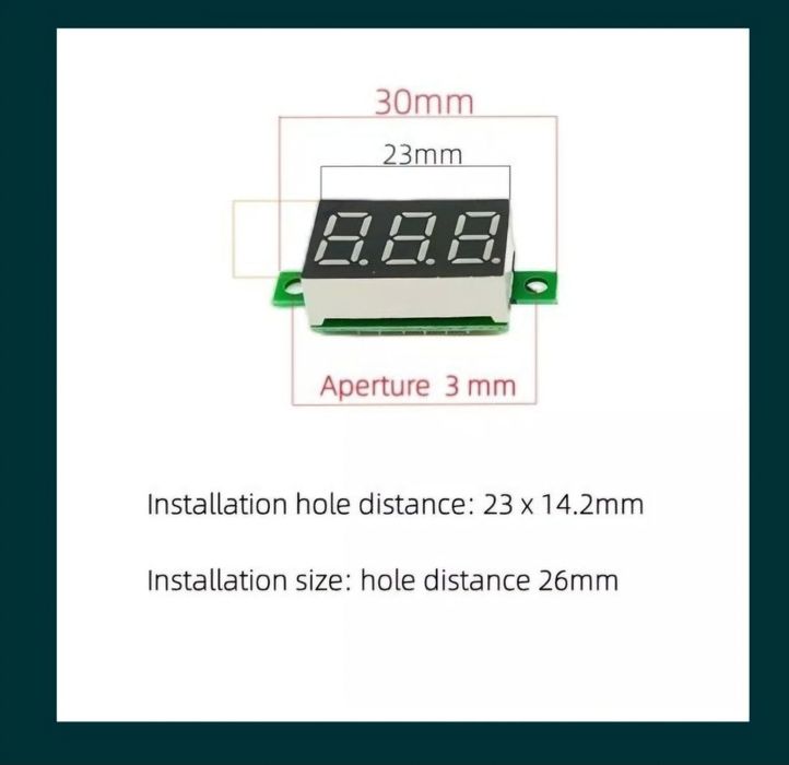 Вольтметр DC 4-40 V