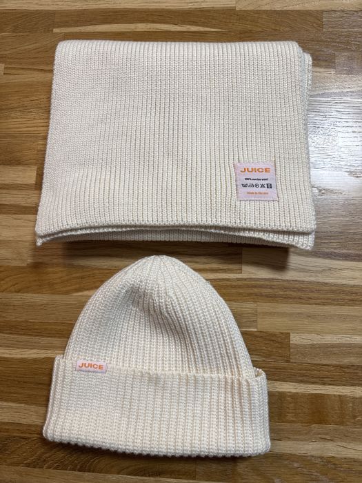 Комплект Шапка з шарфом вовна