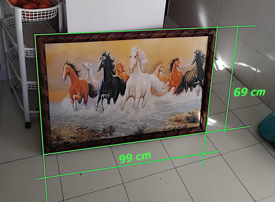 Quadro de 8 cavalos
